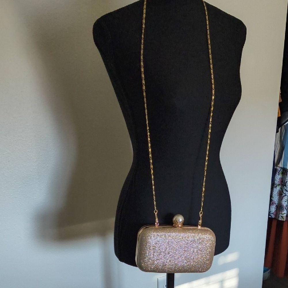 Elegant Clutch with capability to be crossbody or over the shoulder.